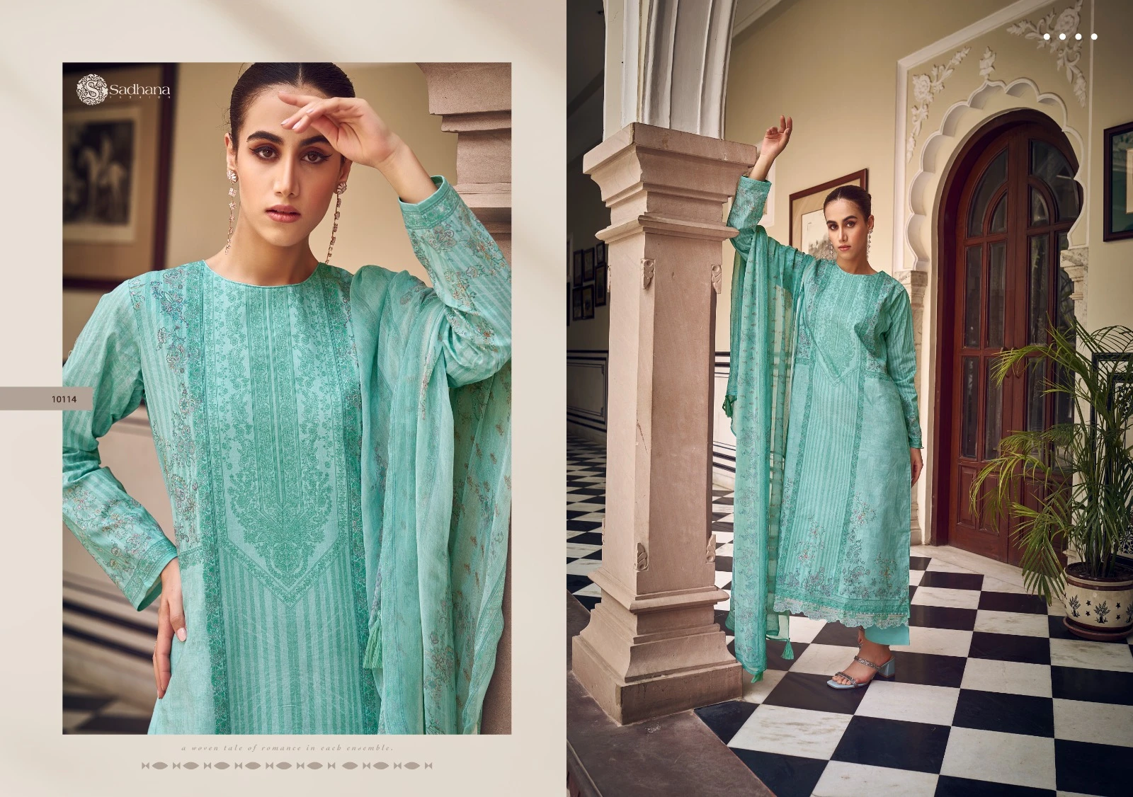 Sadhana Fashion Zaira Pure Lawn Cotton Wholesale Fancy Salwar Suit Catalog — Wholesale Salwar Suits, MPA wholesale from Surat — view 2